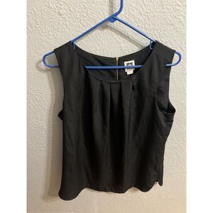 Anne‎ Klein Black Womens Sleeveless Blouse Size Large